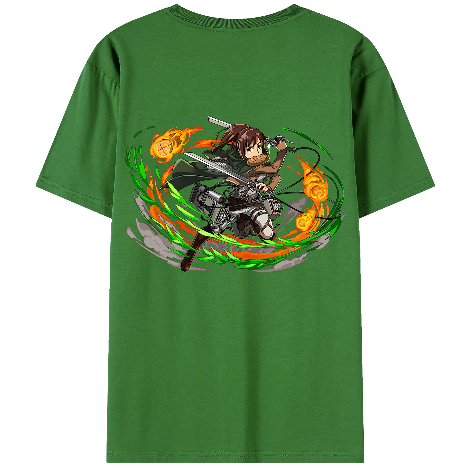 （画像用） 進撃の巨人 サシャ·ブラウス Attack on Titan Sasha Blaus レディース半袖Tシャツ(バックプリント)